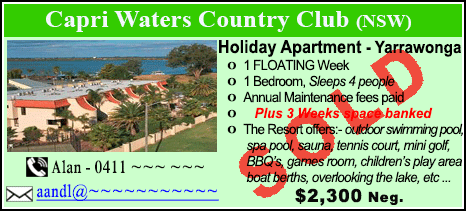 Capri Waters Country Club - $2300 - SOLD
