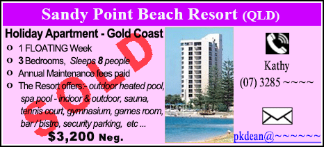 Sandy Point Beach Resort - $3200 - SOLD