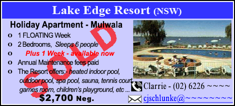 Lake Edge Resort - $2700 - SOLD