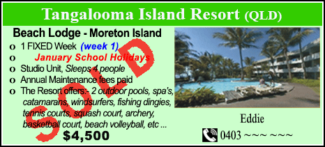 Tangalooma Island Resort - $4500 - SOLD