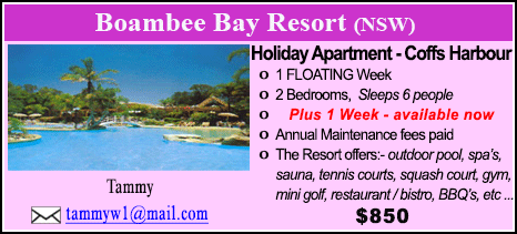 Boambee Bay Resort - $850