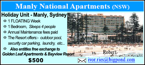 Manly National Apartments - $500