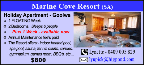 Marine Cove Resort - $800